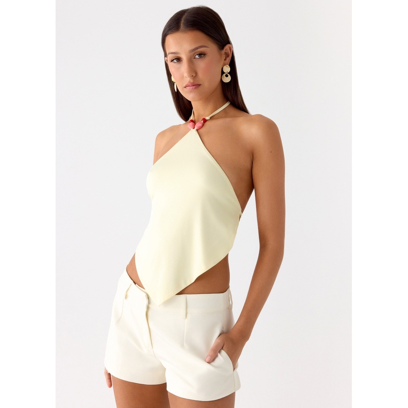 Viona Halter Top – Yellow Yellow US 0