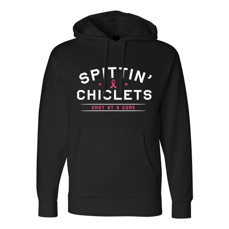 Spittin Chiclets Shot At A Cure Collegiate Hoodie Black S