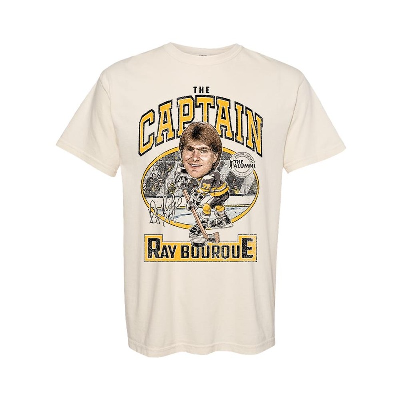 Spittin Chiclets x NHL Alumni Association Ray Bourque The Captain Tee Ivory S