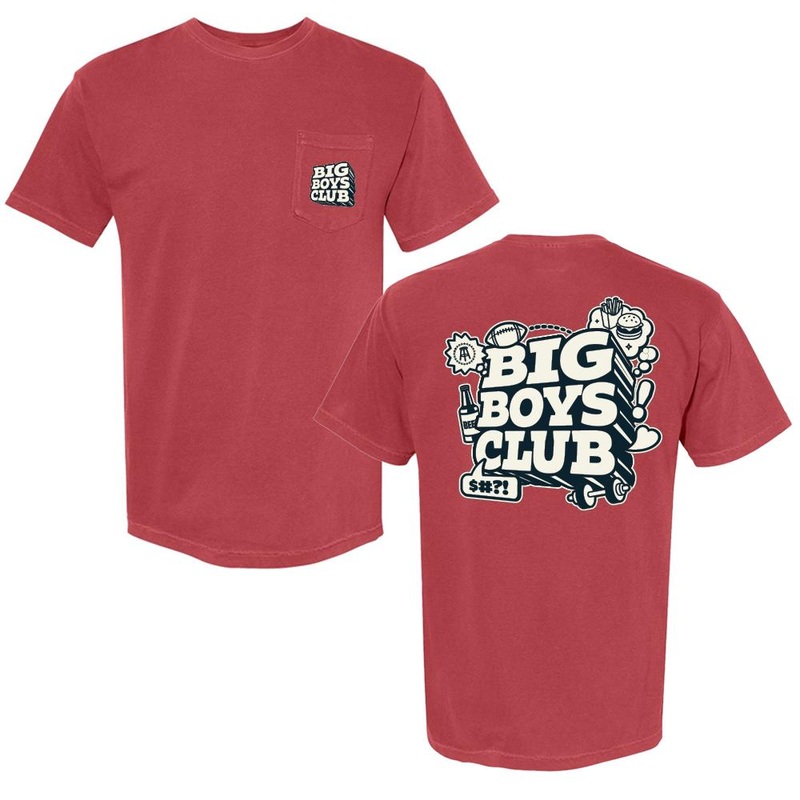 Big Boys Club Pocket Tee Red S