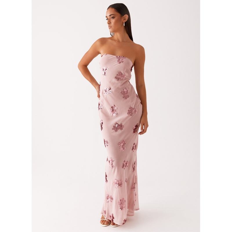 Sweet Escape Sequin Maxi Dress – Baby Pink Baby Pink US 0