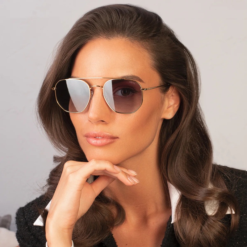 Austin Sunglasses Gold/Gray