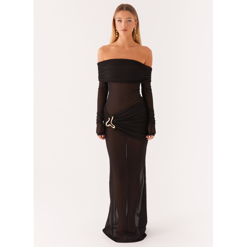 Liberty Maxi Dress – Black Black US 0