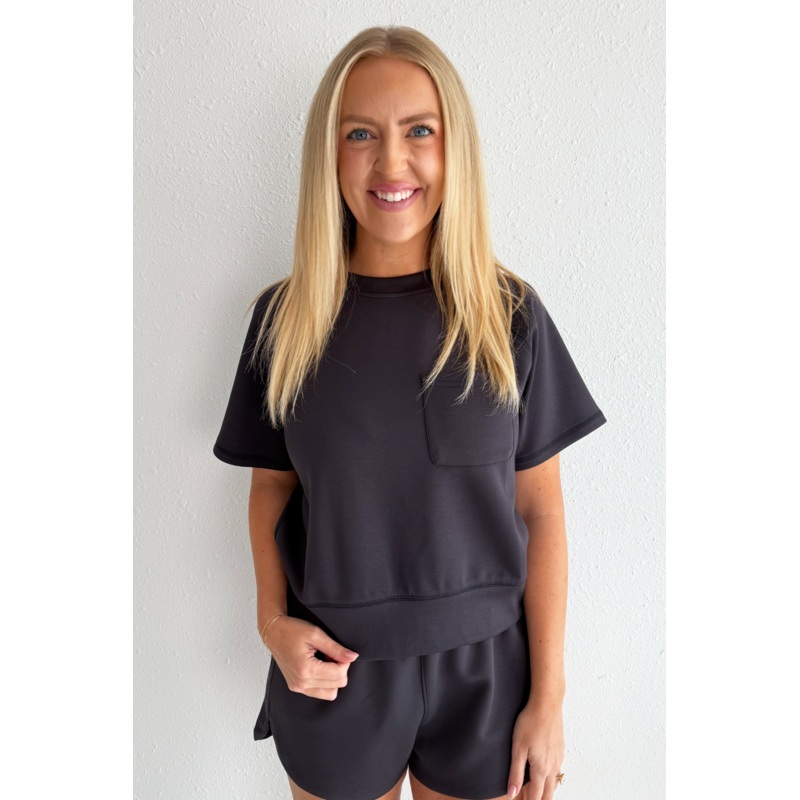 Lightweight Scuba T-Shirt Small Dark Grey