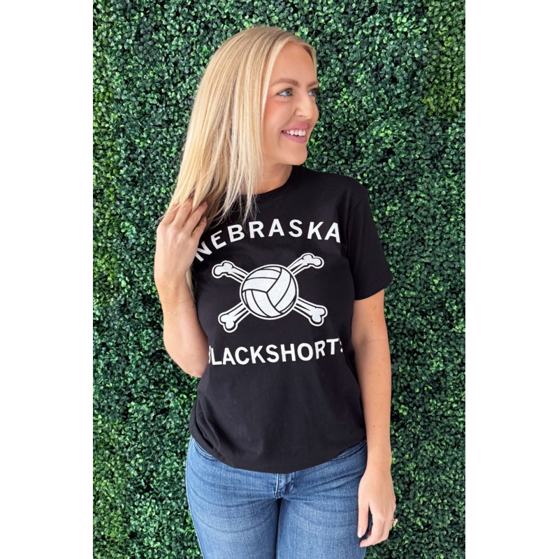 Nebraska Blackshorts Tee Small Black