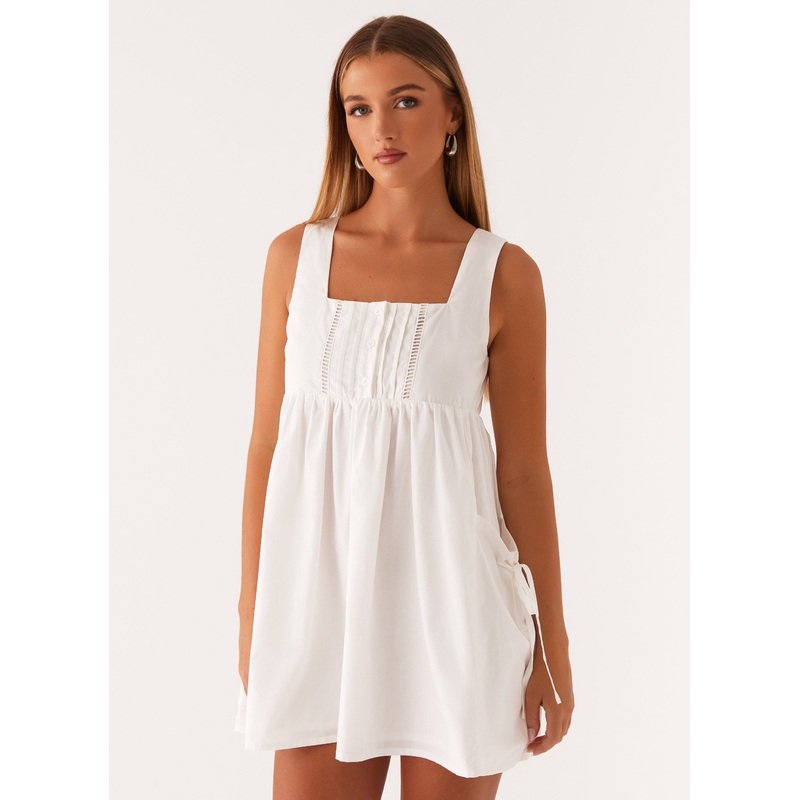 Ottoline Babydoll Mini Dress – White White US 0