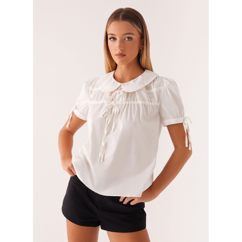 Vivi Babydoll Top – White White US 0