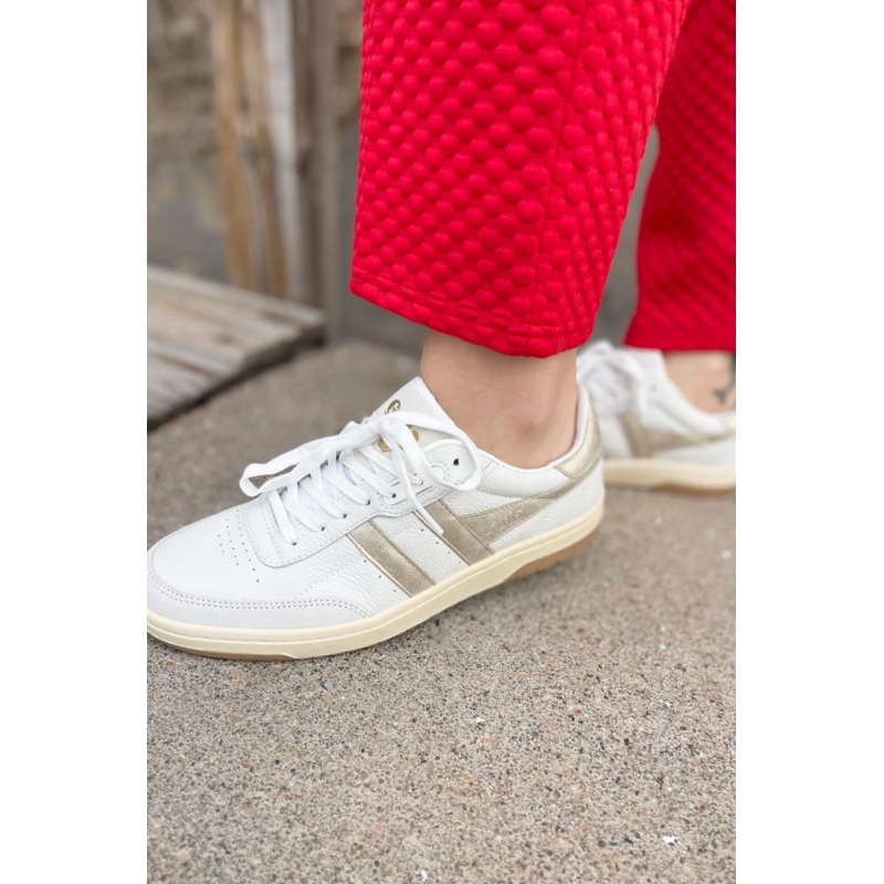 Falcon Mirror Sneakers 7 White/Gold