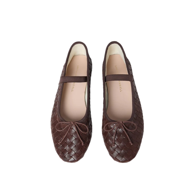 Leonie Woven Ballet Flat, Espresso 6