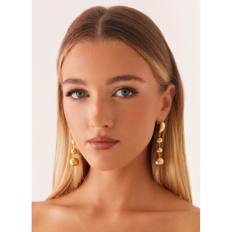 Rising Earrings – Gold Gold One Size