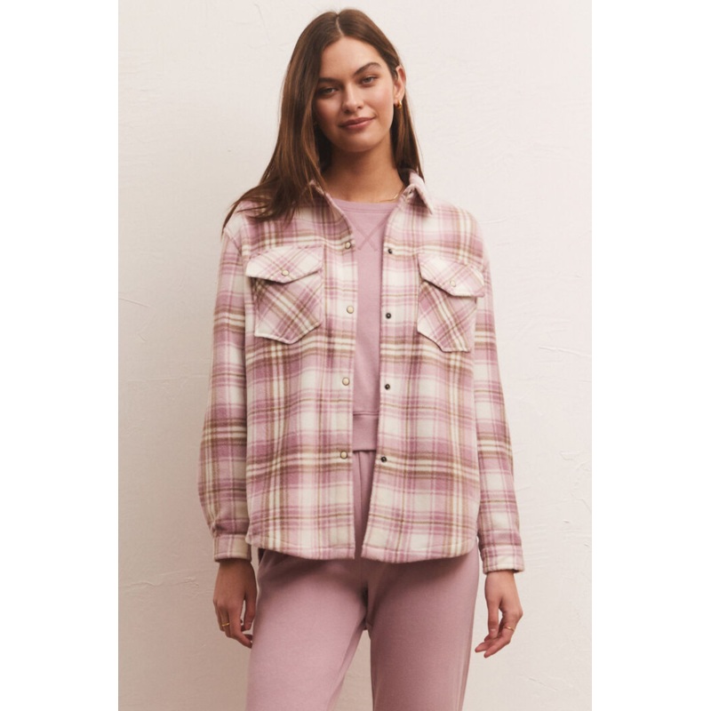 Hiker Plaid Fleece Jacket Sandstone XS