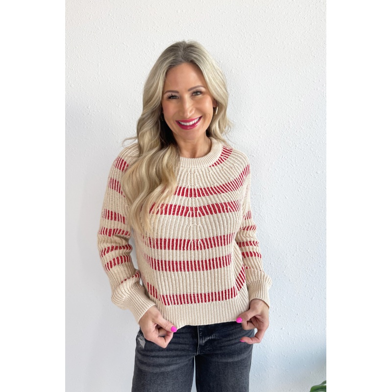 Reagen Scoop Neck Sweater XS Taupe