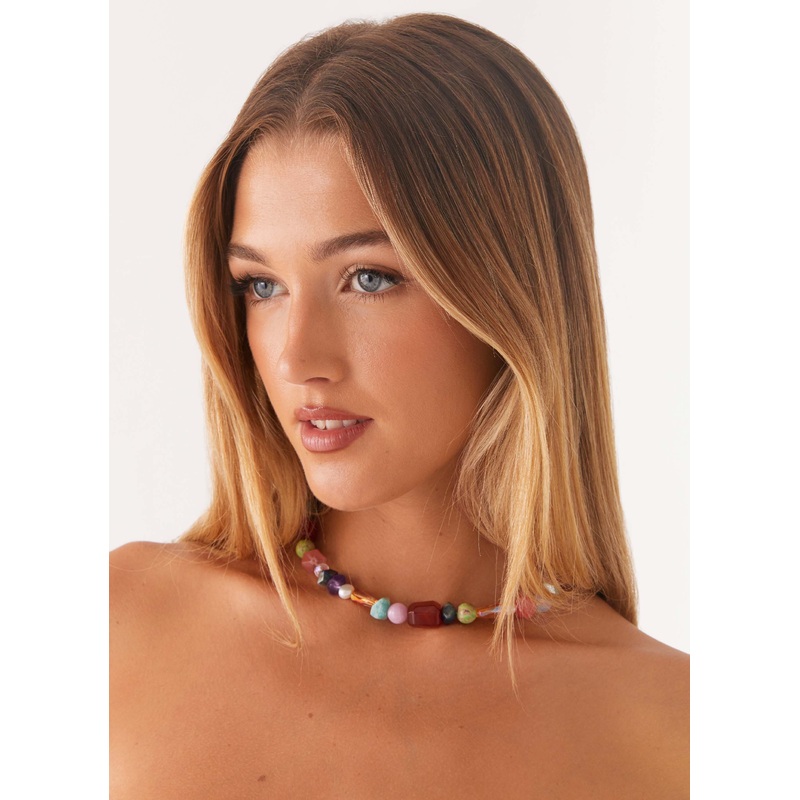 Totti Beaded Necklace – Multi Multi One Size