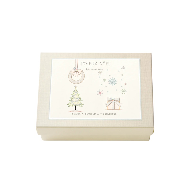 Joyeux Noel Note Card Box