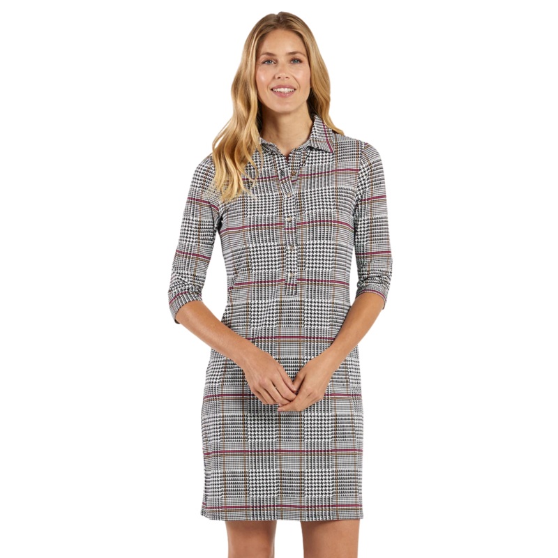 Susanna Dress, Glen Plaid Black S
