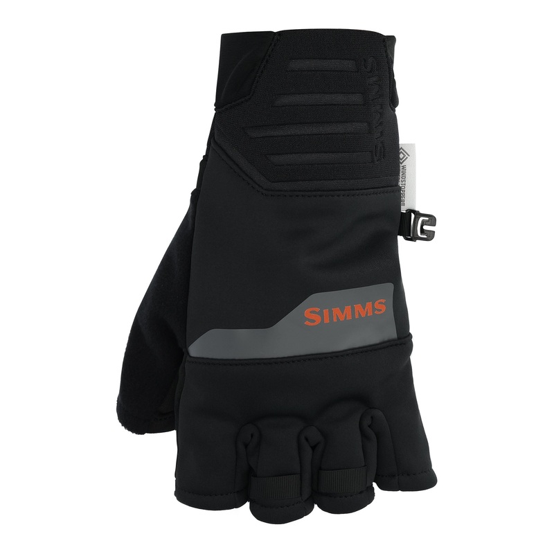 WINDSTOPPER Half-Finger Fishing Glove Black XS