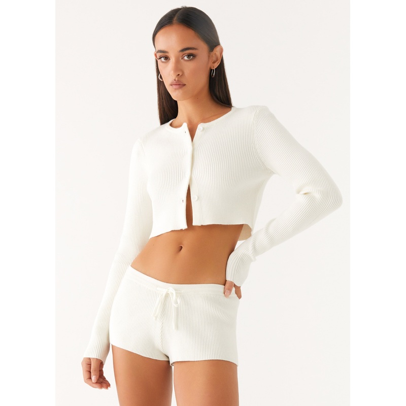 Adria Mini Shorts – Ivory Ivory XS