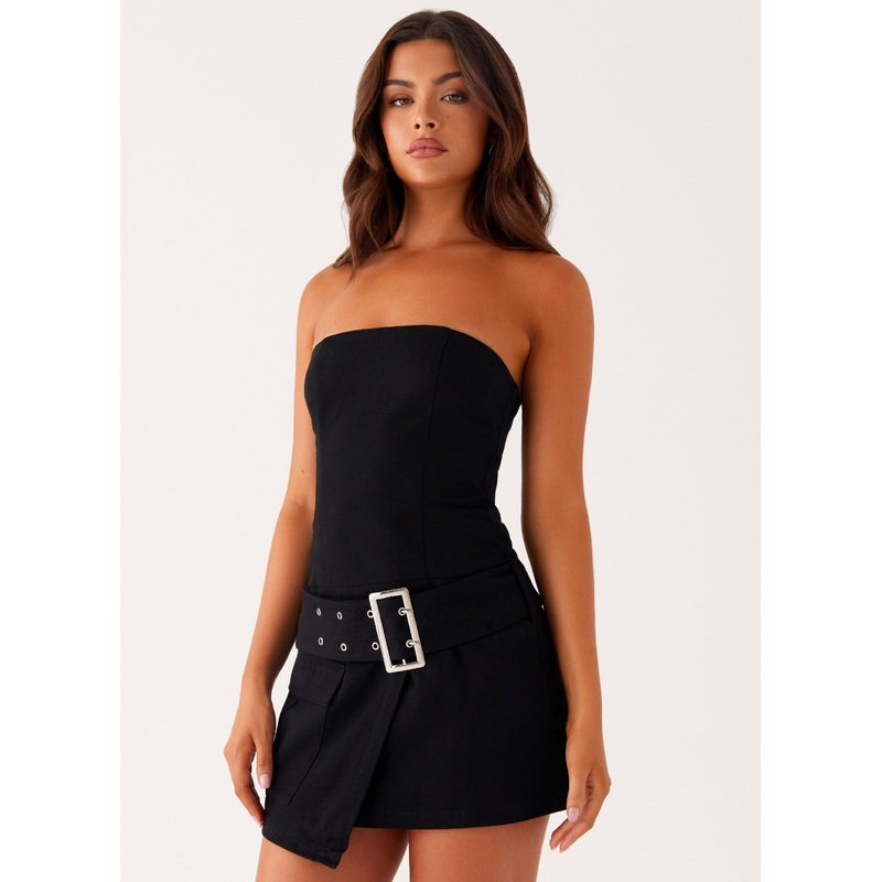 All For You Strapless Mini Dress – Black Black US 0