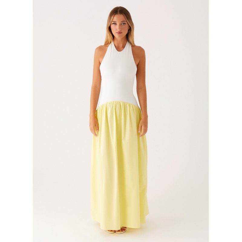 Elora Maxi Dress – Yellow Spliced Yellow Spliced US 0