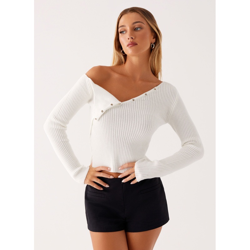Waverly Knit Top – White White XS-S