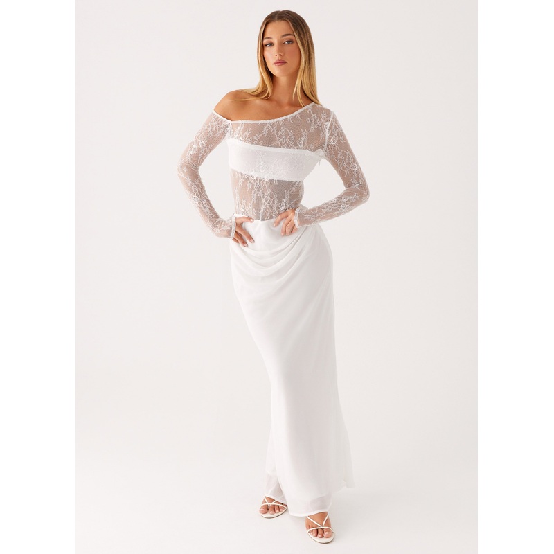 Take Your Time Maxi Dress – White White US 0