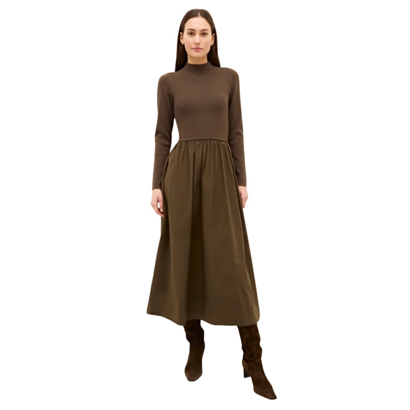 Barrett Dress, Carob XS