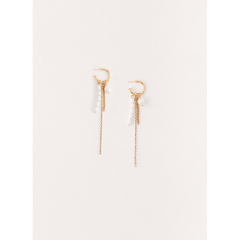 Halo Hoop Earrings – Gold Gold One Size