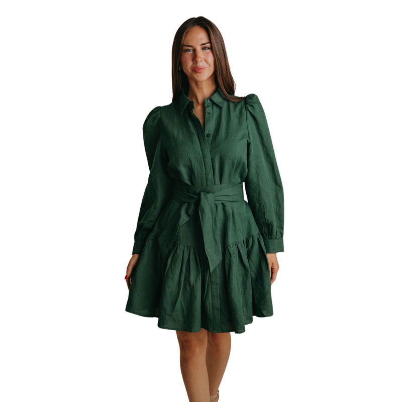 Austin Dress, Hunter Green XS