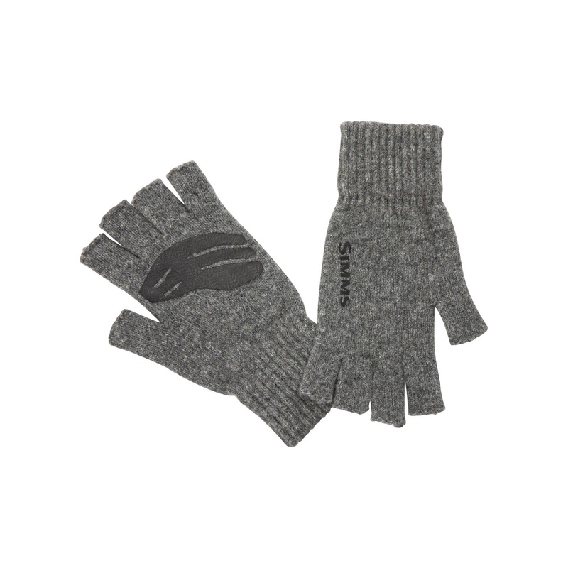 Wool Half-Finger Glove Steel S/M