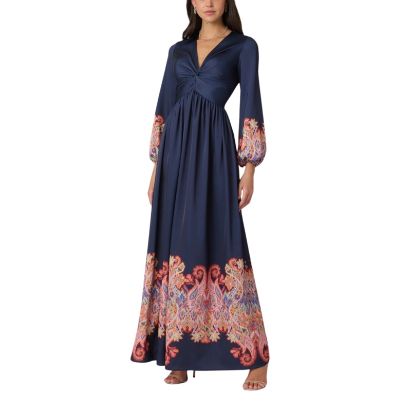 Calla Dress, Navy Multi 8