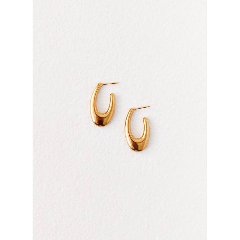 Ista Earrings – Gold Gold One Size