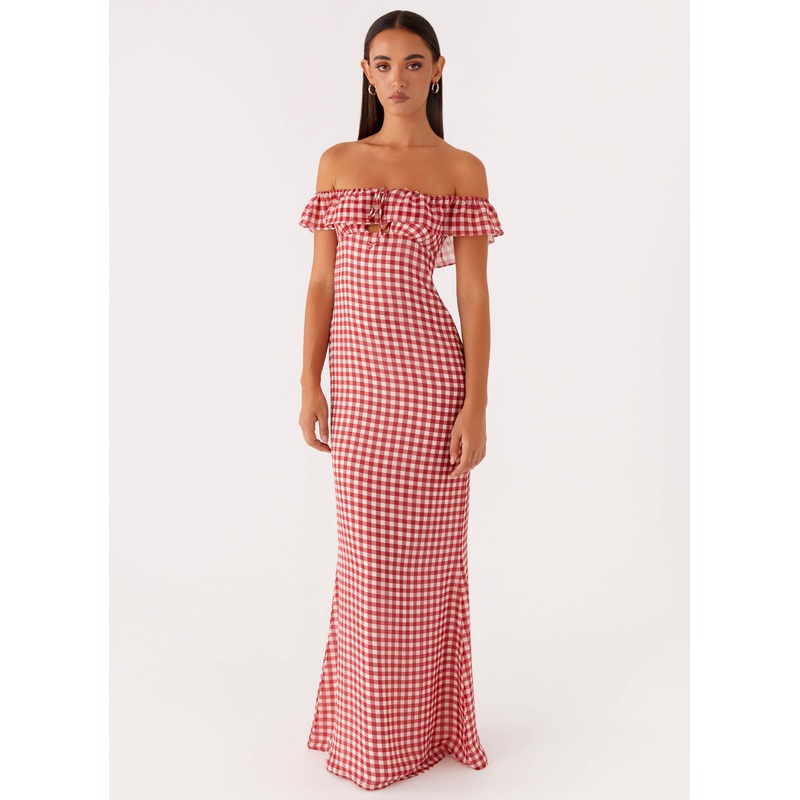 Scarlet Cherry Maxi Dress – Red Gingham Red Gingham US 0
