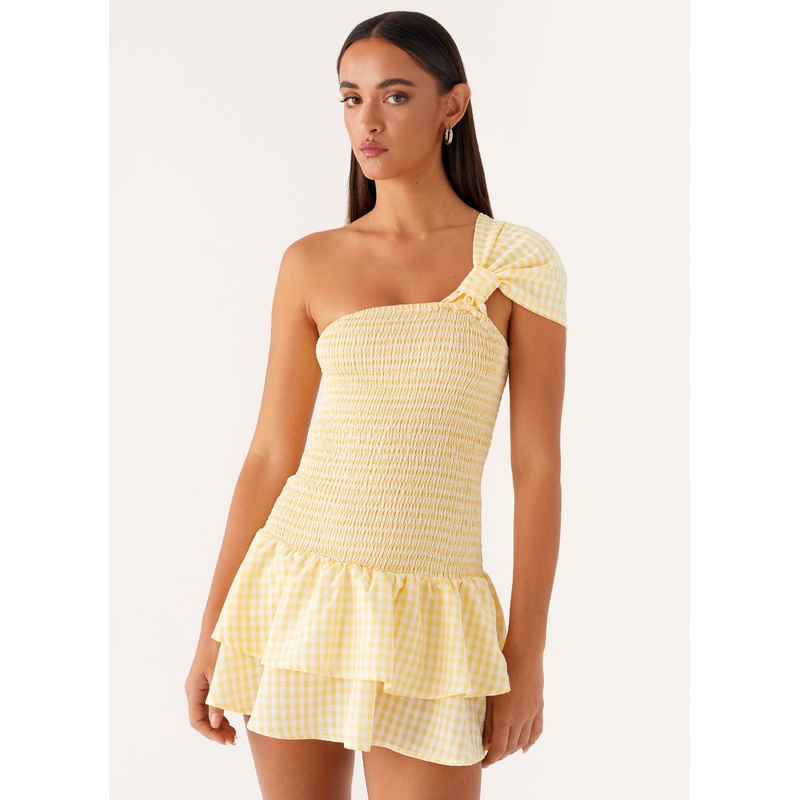 Brandy Mini Dress – Yellow Gingham Yellow Gingham US 0