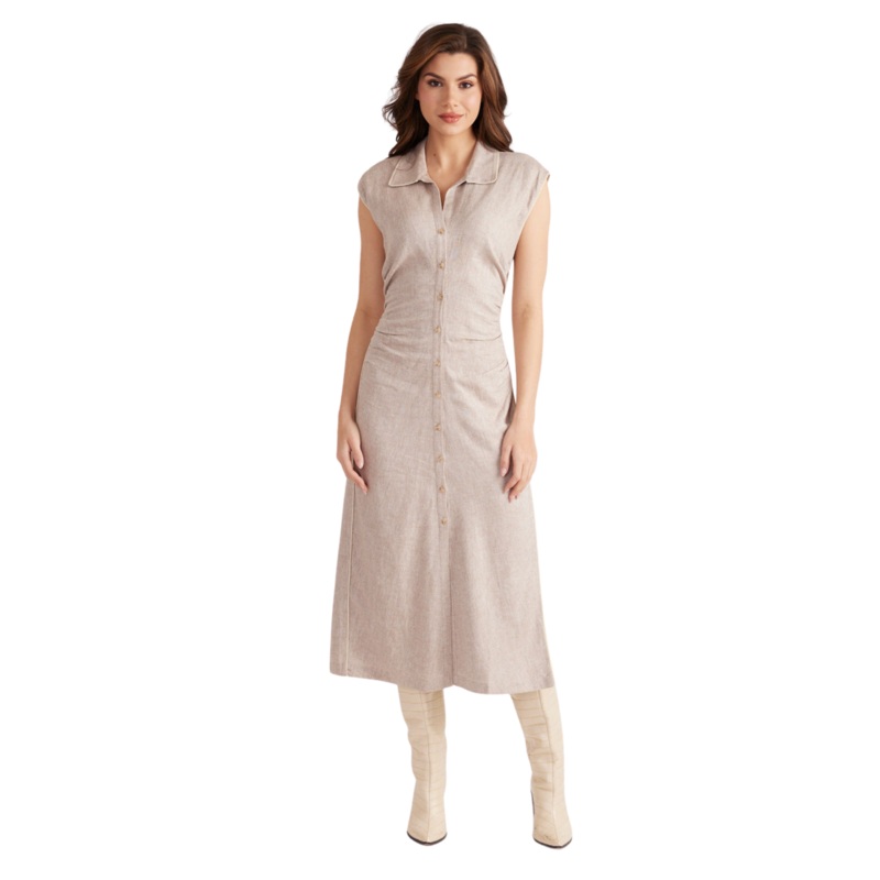 Layna Dress, Chalk XS