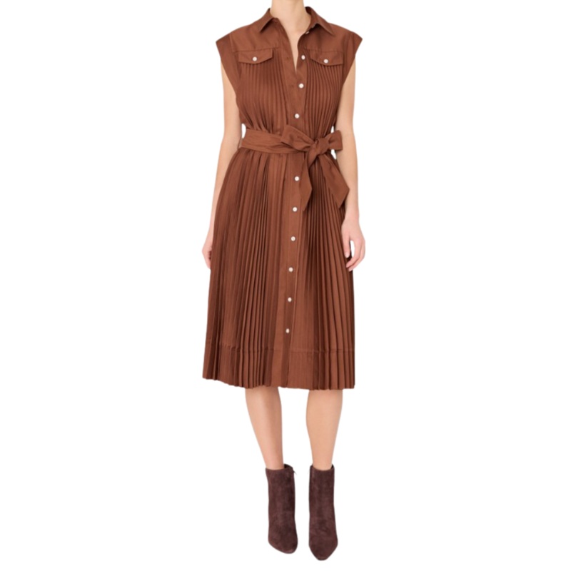 Johanna Midi Dress, Brown 4