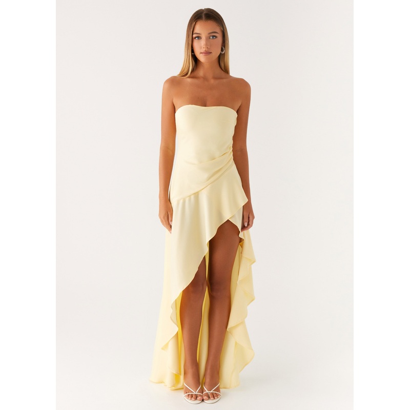 Bodie Maxi Dress – Pastel Yellow Pastel Yellow US 0
