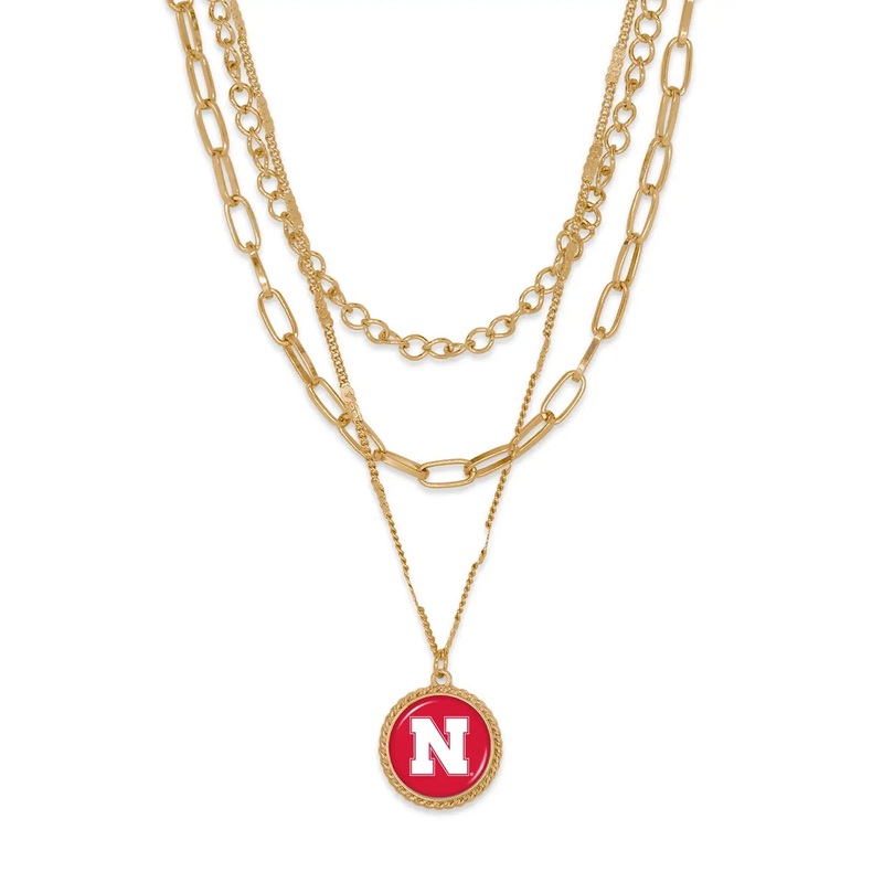 Nebraska Cornhuskers Sydney Necklace Gold