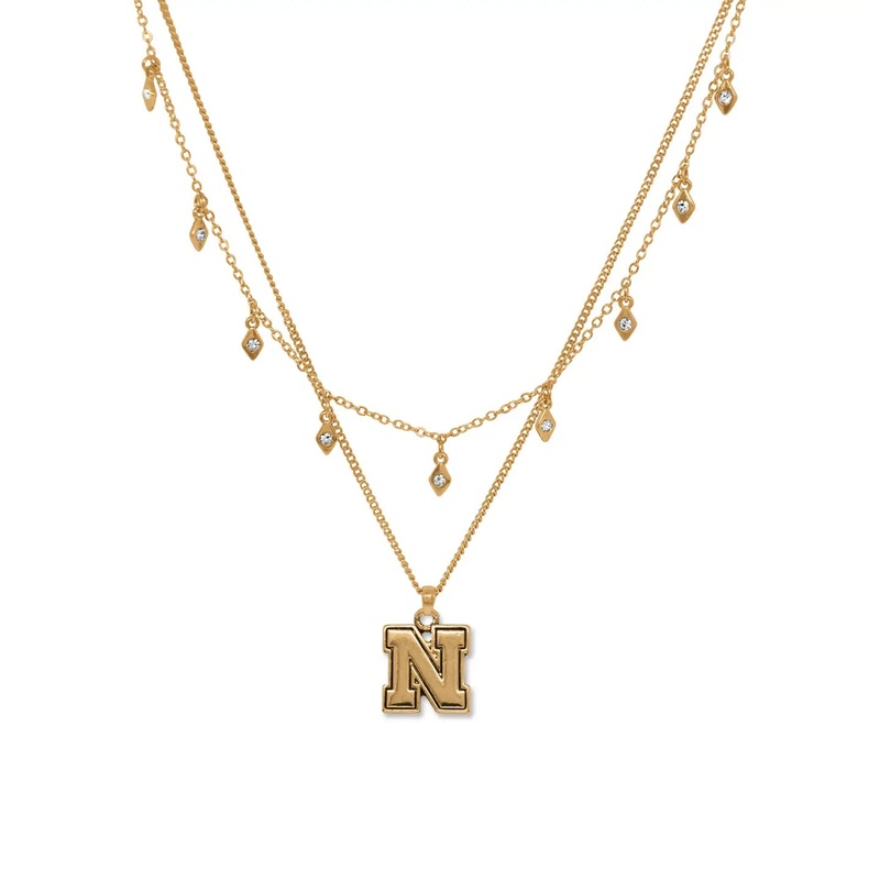 Nebraska Huskers Cory Necklace Gold