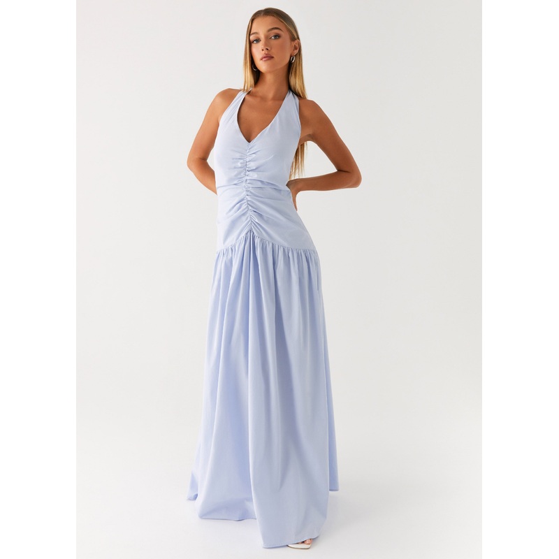Worth The Wait Maxi Dress – Heather Blue Heather Blue US 0