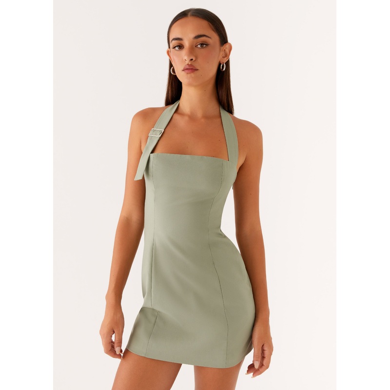 Bianca Halter Dress – Sage Sage US 0