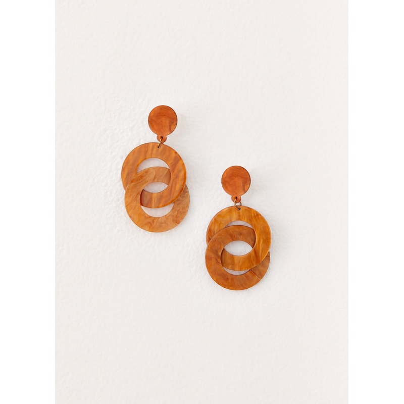 Bijou Earrings – Brown Brown One Size