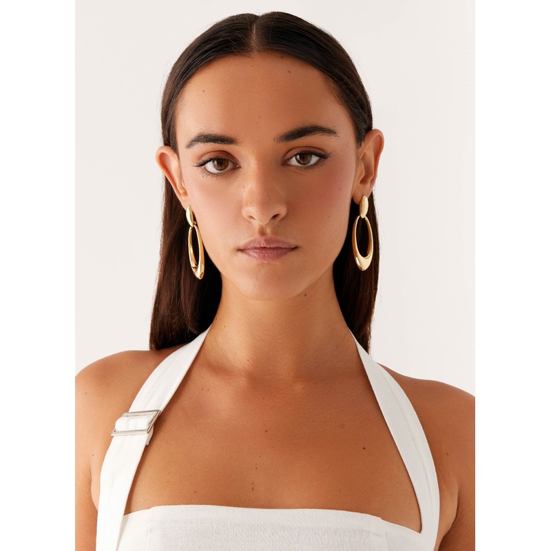 Brandice Earrings – Gold Gold One Size
