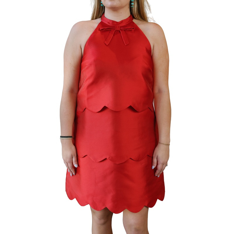 Cannes Mini Dress, Rose Red 2