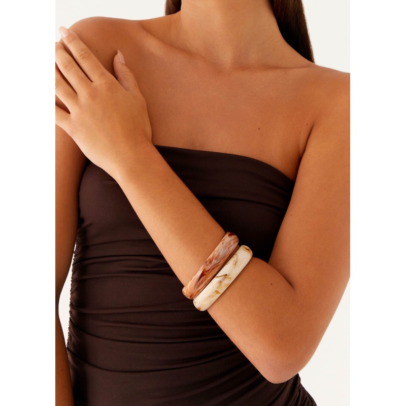 Fawn Bangles – Brown Brown One Size