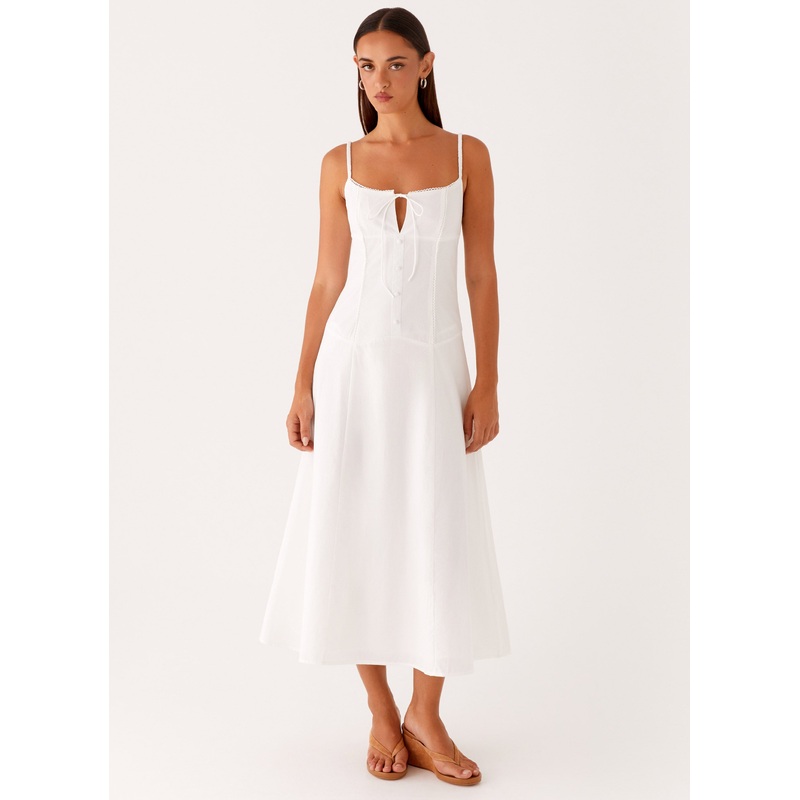 Joyful Midi Dress – White White US 0