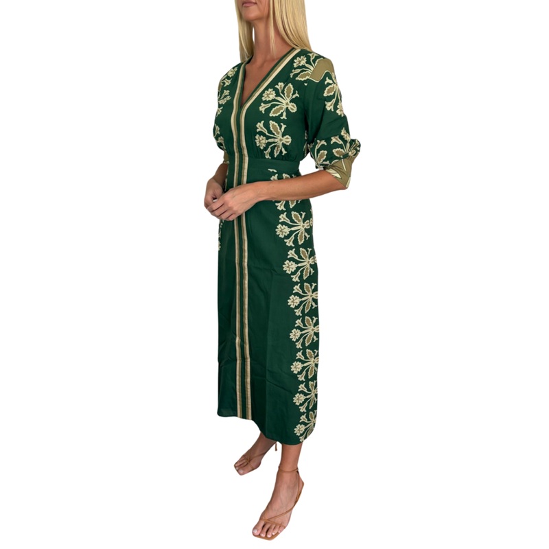 Marley Midi Dress, Green Punch XS