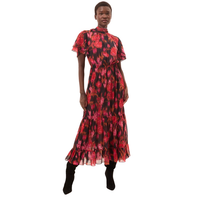 Safiya Dress, Blur Flora S