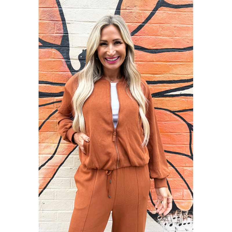 Soft Modal Bomber Jacket XS Espresso