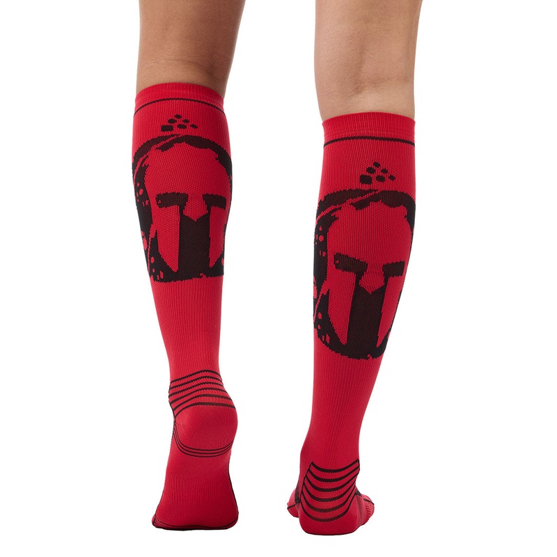 SPARTAN by CRAFT Compression Knee Sock XS Bright Red