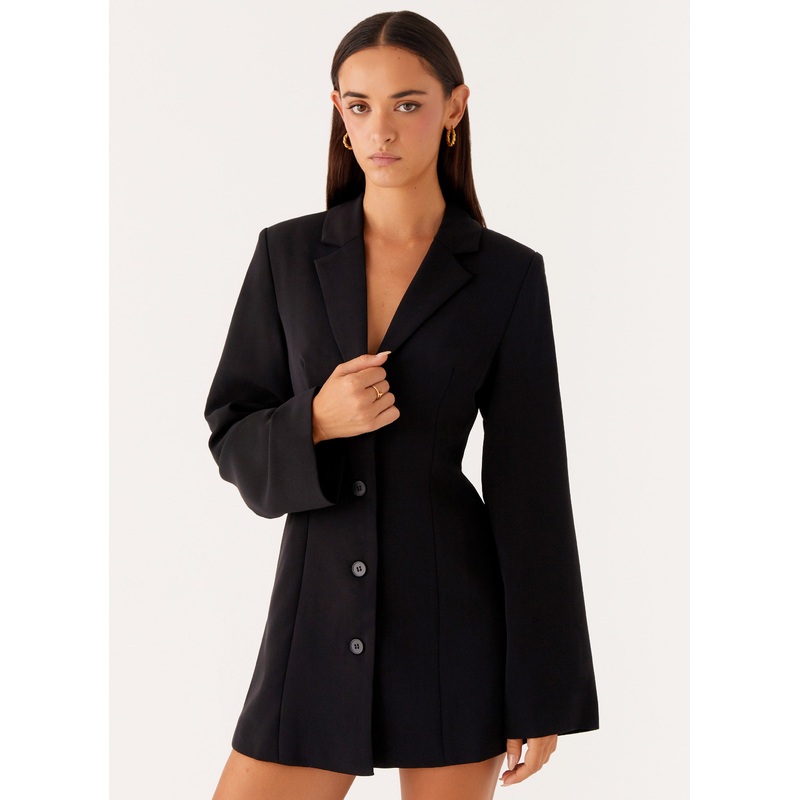 Albi Fitted Blazer Mini Dress – Black Black US 0